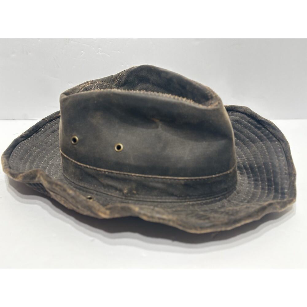 Dorfman DPC Hat Outback Indiana Jones Size S “Weathered Leather” Bendable Waxed